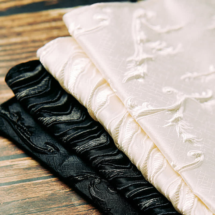 2Pcs Men's Three-Dimensional Vine Pattern Handkerchief Bow Tie - image 6
