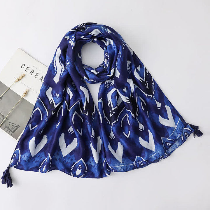 Vacation Style Beach Shawl Tassels Thin Scarf - Style #3 - image 2