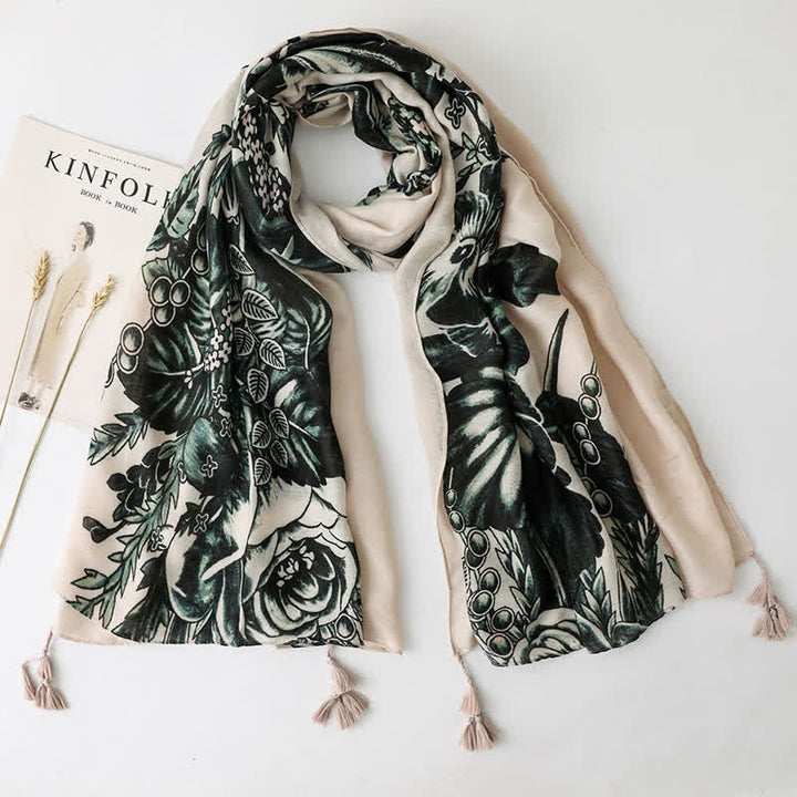 Vacation Style Beach Shawl Tassels Thin Scarf - Style #13 - image 12