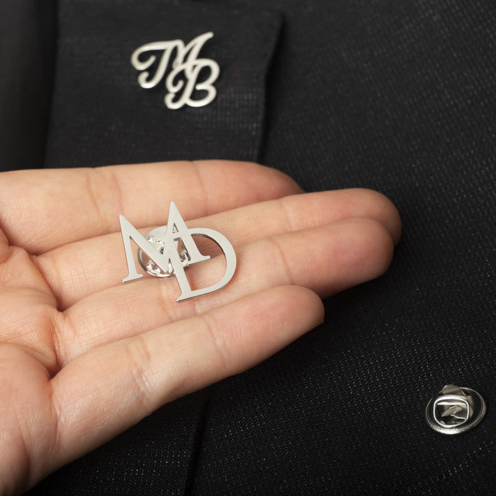 Custom Initial Letters Brooch Stainless Steel Accessories - image 3