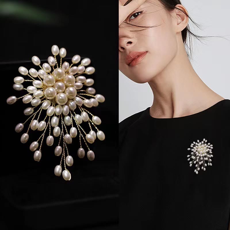 Elegant Imitation Pearl Brooch For Women Wedding Accessories - #A - image 0