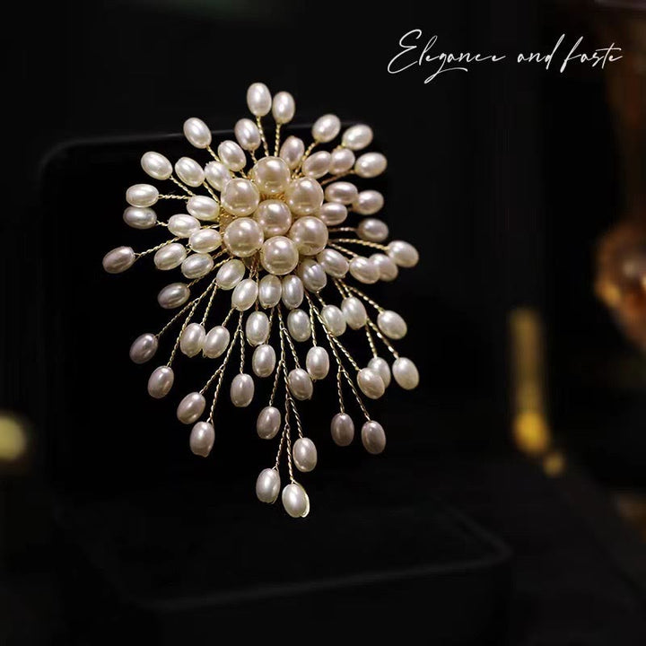 Elegant Imitation Pearl Brooch For Women Wedding Accessories - image 2