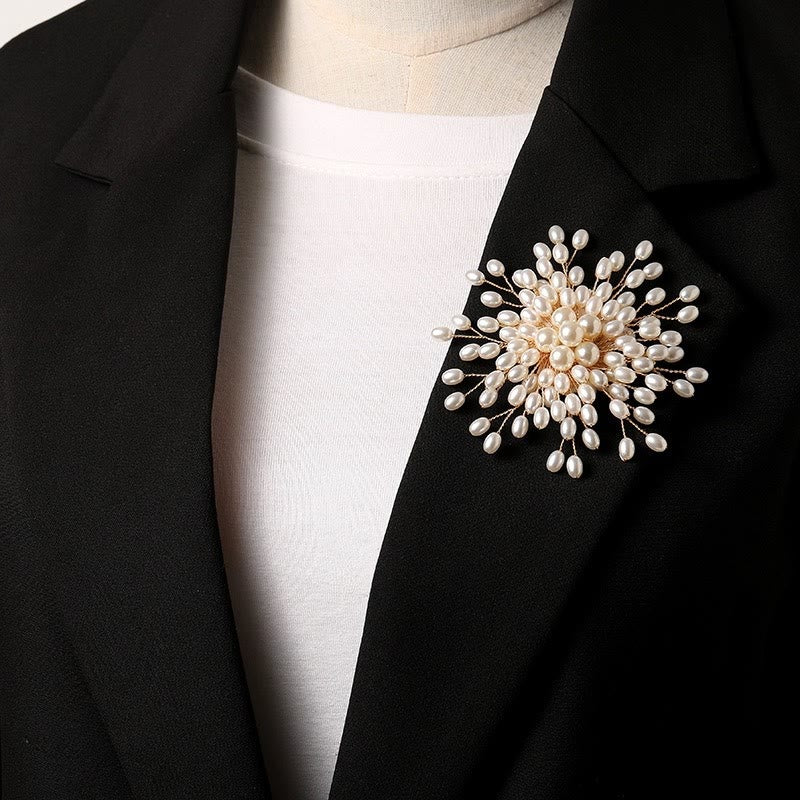 Elegant Imitation Pearl Brooch For Women Wedding Accessories - image 1