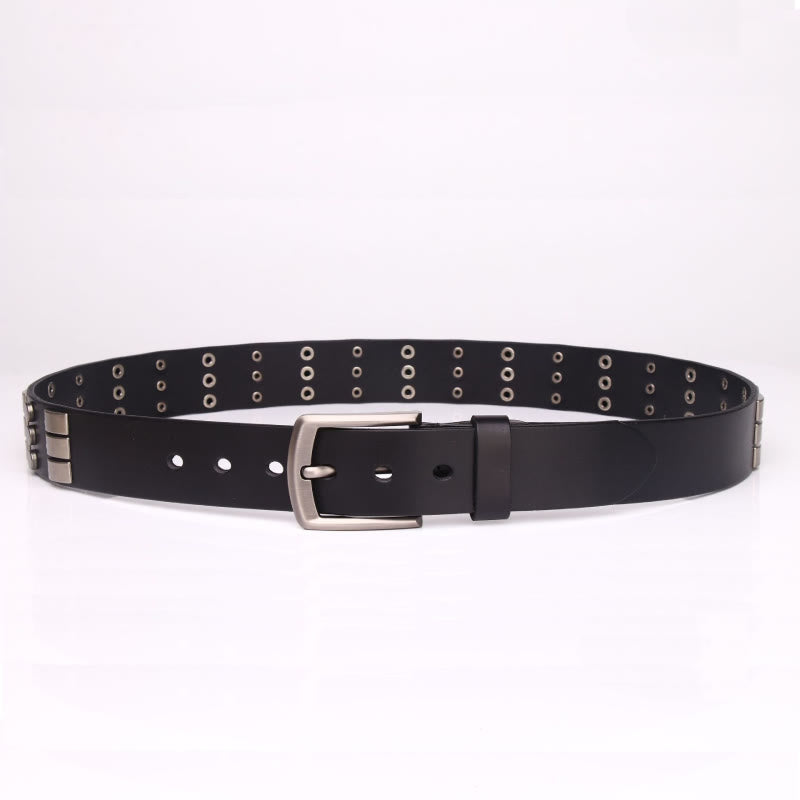 Genuine Leather Waistband For Men Punk Rivet Belt - image 4