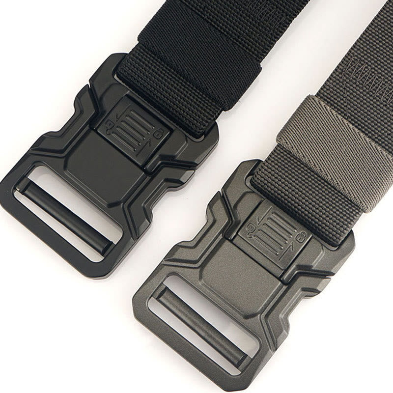 Men's Tactical Belt Elastic Quick Release Nylon Belt