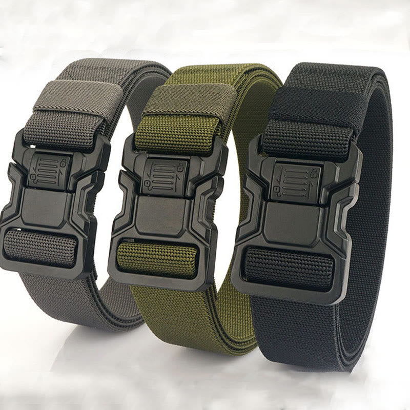 Men's Tactical Belt Elastic Quick Release Nylon Belt - image 8