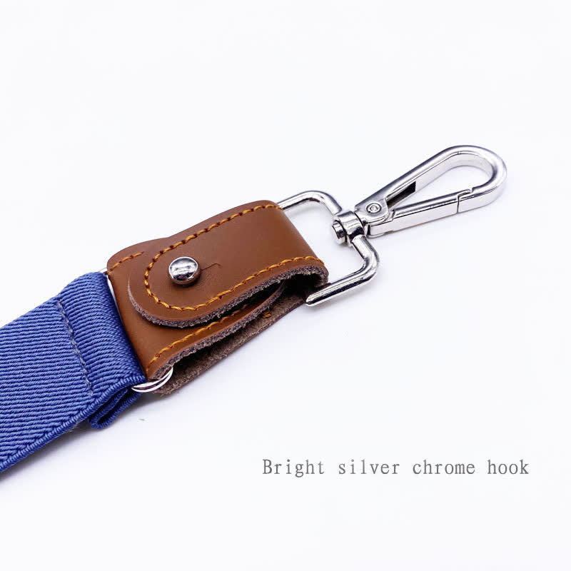 8Pcs Solid Color Combinable Buckle Adjustable Suspenders Set - image 9