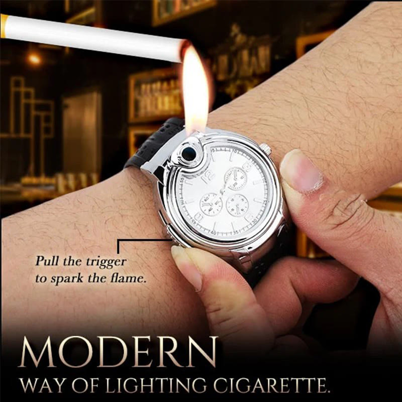 Luxurious Wrist Watch Refillable Butane Lighter  - image 2