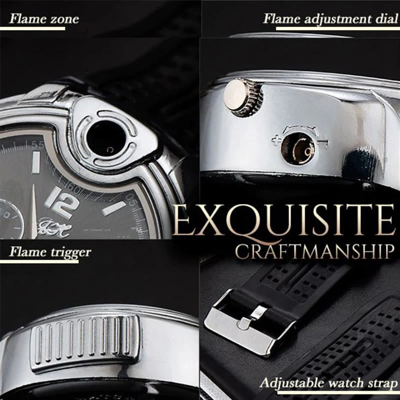 Luxurious Wrist Watch Refillable Butane Lighter  - image 3