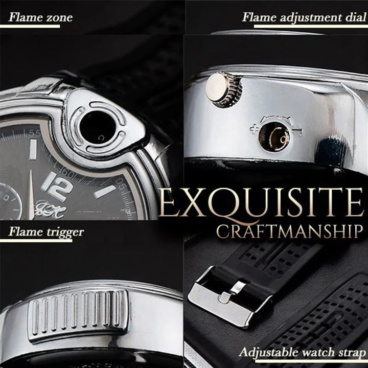 Luxurious Wrist Watch Refillable Butane Lighter  - image 3
