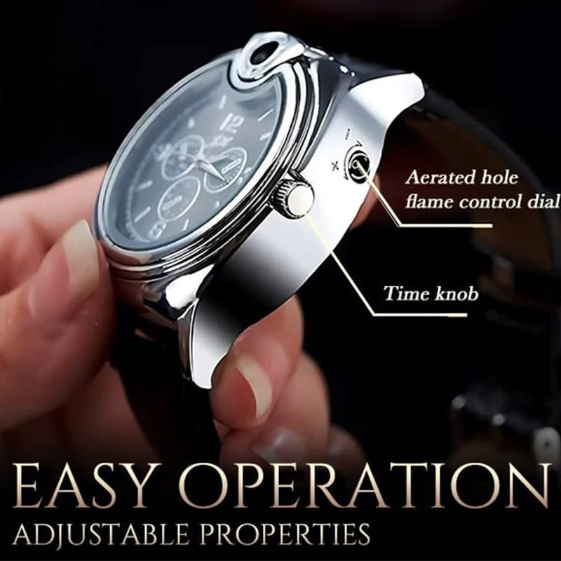 Luxurious Wrist Watch Refillable Butane Lighter  - image 1