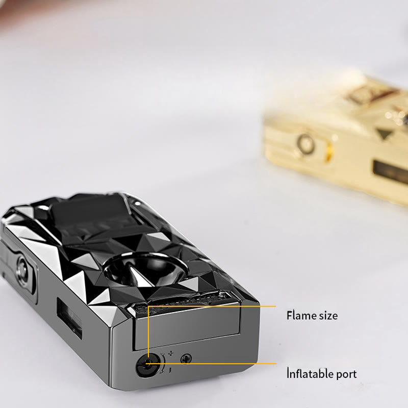 5 in 1 Multifunctional Cigar Cutter Tools Diamond Refillable Butane Lighter  - image 11