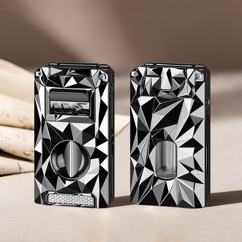 5 in 1 Multifunctional Cigar Cutter Tools Diamond Refillable Butane Lighter  - image 10