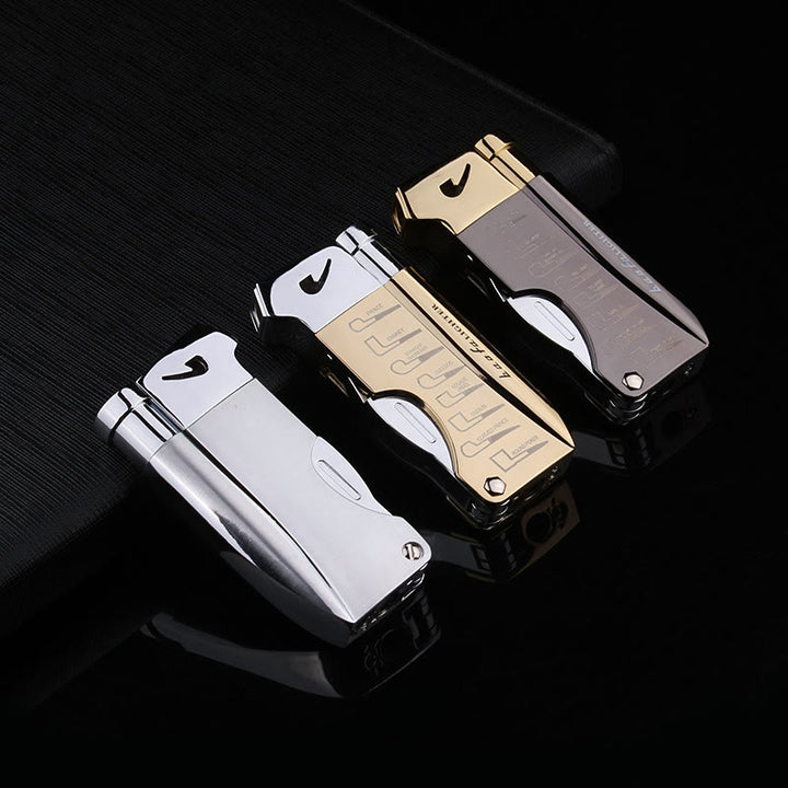 4 in 1 Pipe Special Tools Oblique Fire Refillable Butane Lighter  - image 2