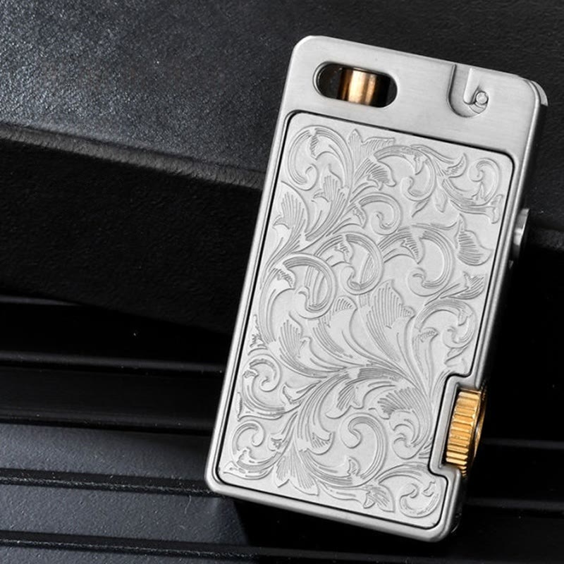 Creative One-touch Ignition Carving Refillable Kerosene Lighter - image 3
