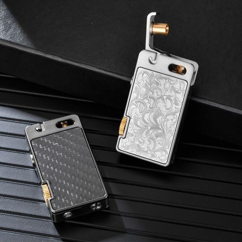 Creative One-touch Ignition Carving Refillable Kerosene Lighter - image 8
