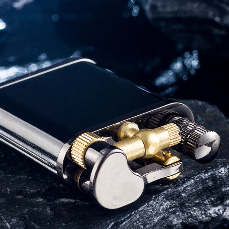2 in 1 Permanent Match Antique Style Lift Arm Refillable Kerosene Lighter - image 5