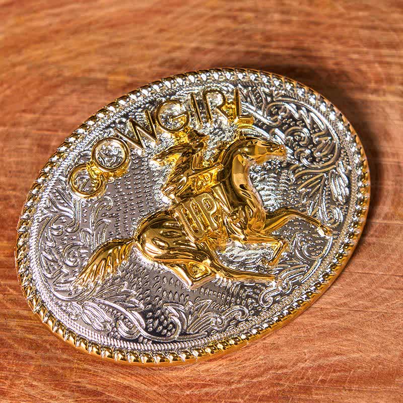 DIY Western Cowgirl Hidden Knife Belt Buckle Twist Rose Ring Bundle Set - image 3