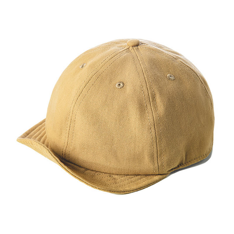 Men's Casual Denim Short Brim Octagonal Newsboy Beret Cap - Khaki - Adjustable (about 22"-23 1/4") - image 6