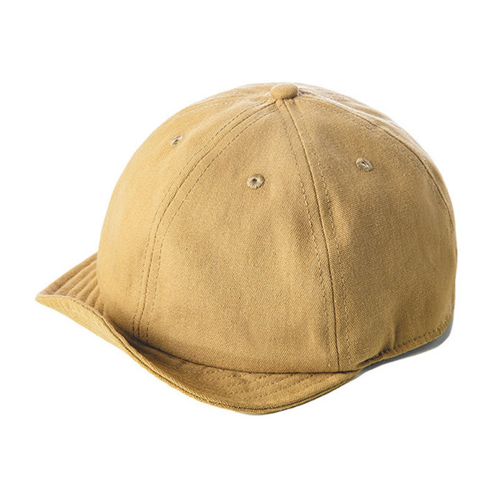 Men's Casual Denim Short Brim Octagonal Newsboy Beret Cap - Khaki - Adjustable (about 22"-23 1/4") - image 6