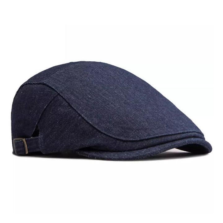 Classic Denim Adjustable Golf Flat Hat Beret Cap - image 2