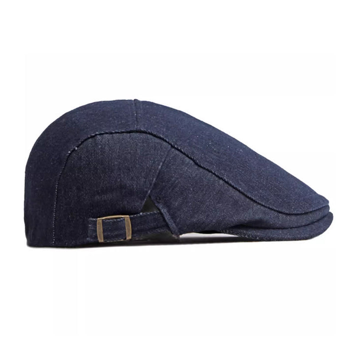 Classic Denim Adjustable Golf Flat Hat Beret Cap - image 3