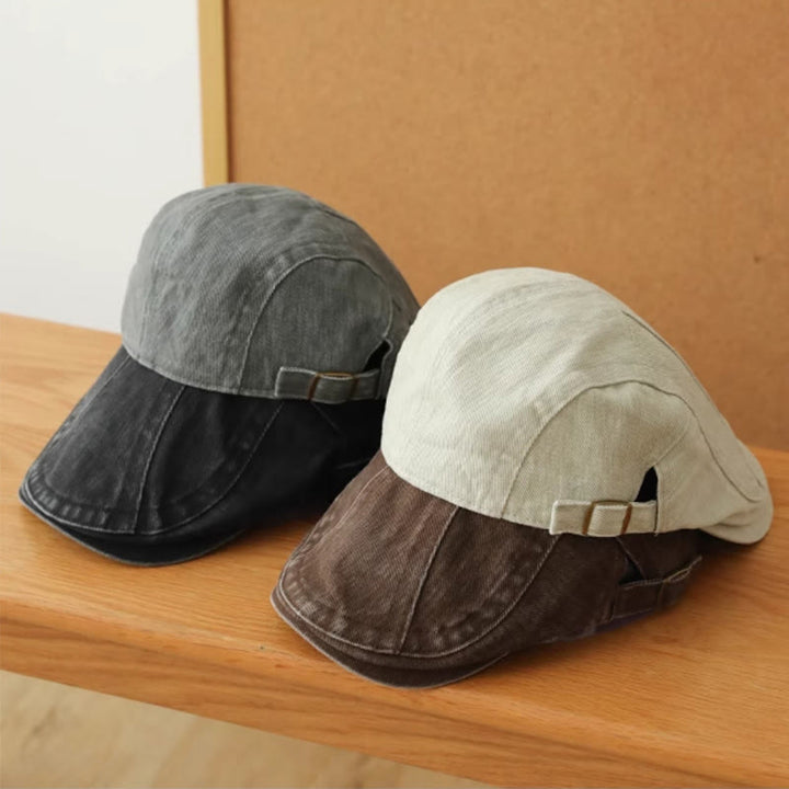 Fashion Denim Newsboy Flat Cap Beret Cap - image 2
