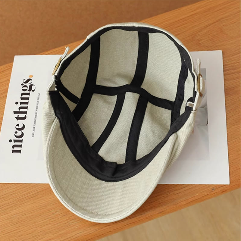Fashion Denim Newsboy Flat Cap Beret Cap - image 5