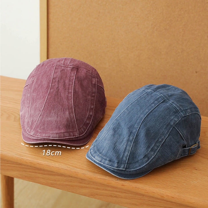 Fashion Denim Newsboy Flat Cap Beret Cap - image 3
