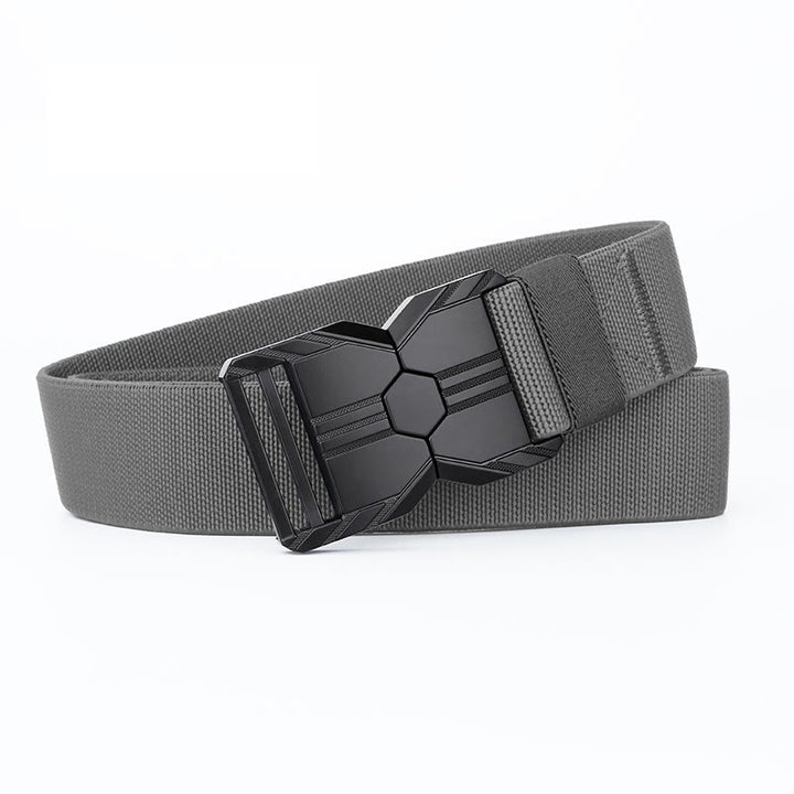 Men's Tactical Belt Elastic Quick Release Waistband - Gray - 42 - image 8