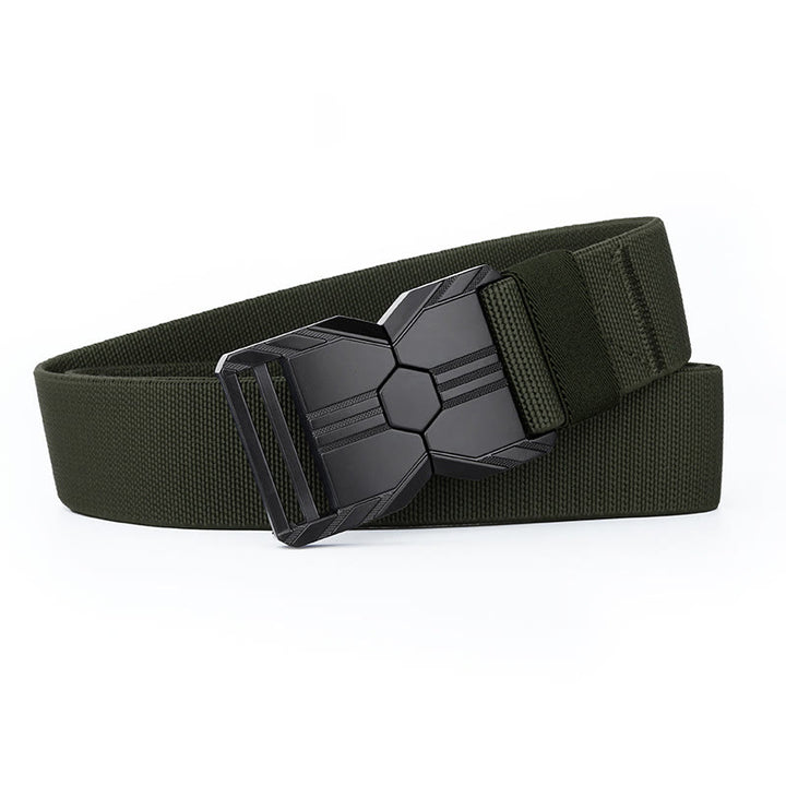 Men's Tactical Belt Elastic Quick Release Waistband - Olive - 42 - image 10