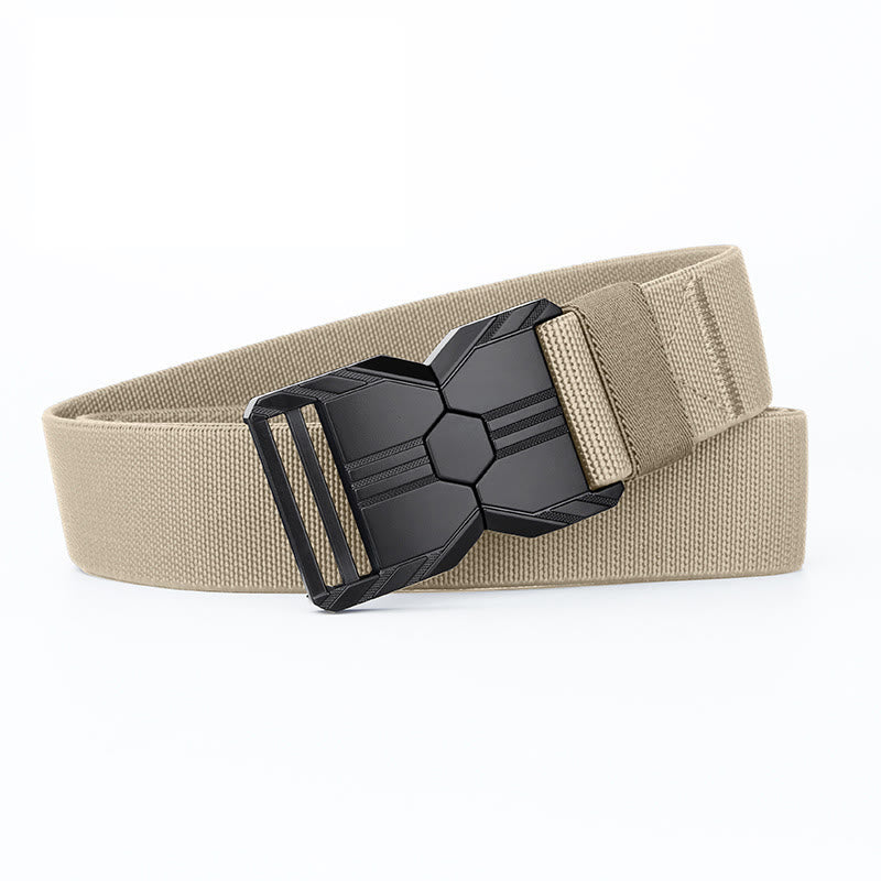 Men's Tactical Belt Elastic Quick Release Waistband - Khaki - 42 - image 9