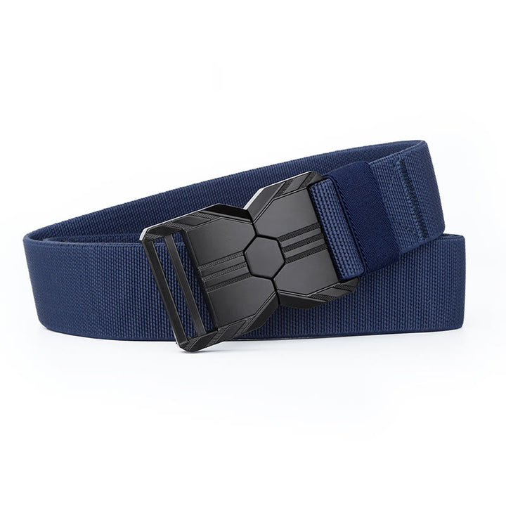Men's Tactical Belt Elastic Quick Release Waistband - DarkBlue - 42 - image 11