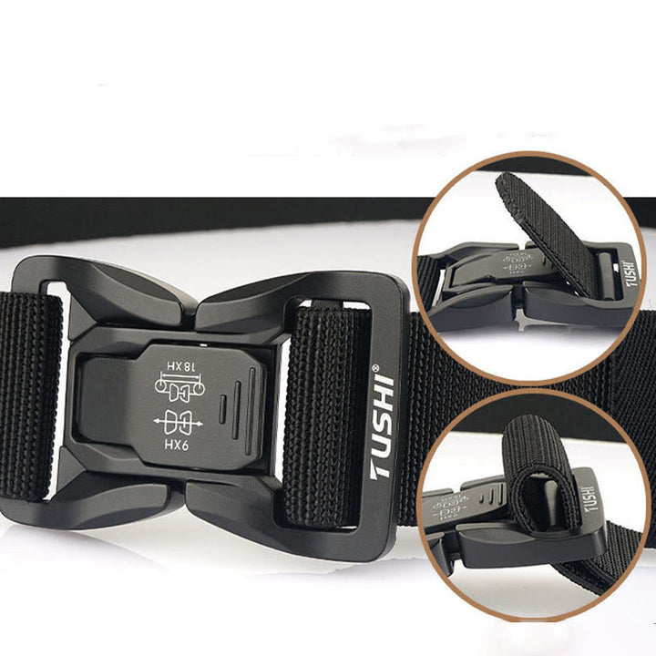 Men's Outdoor Tactical Belt Elastic Quick Release Waistband - image 4