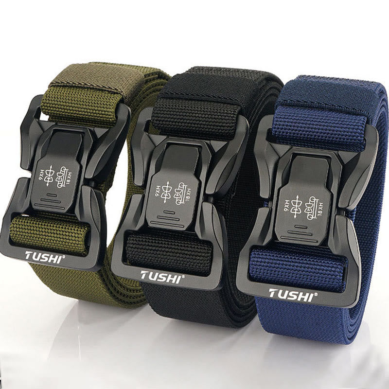 Men's Outdoor Tactical Belt Elastic Quick Release Waistband - image 8