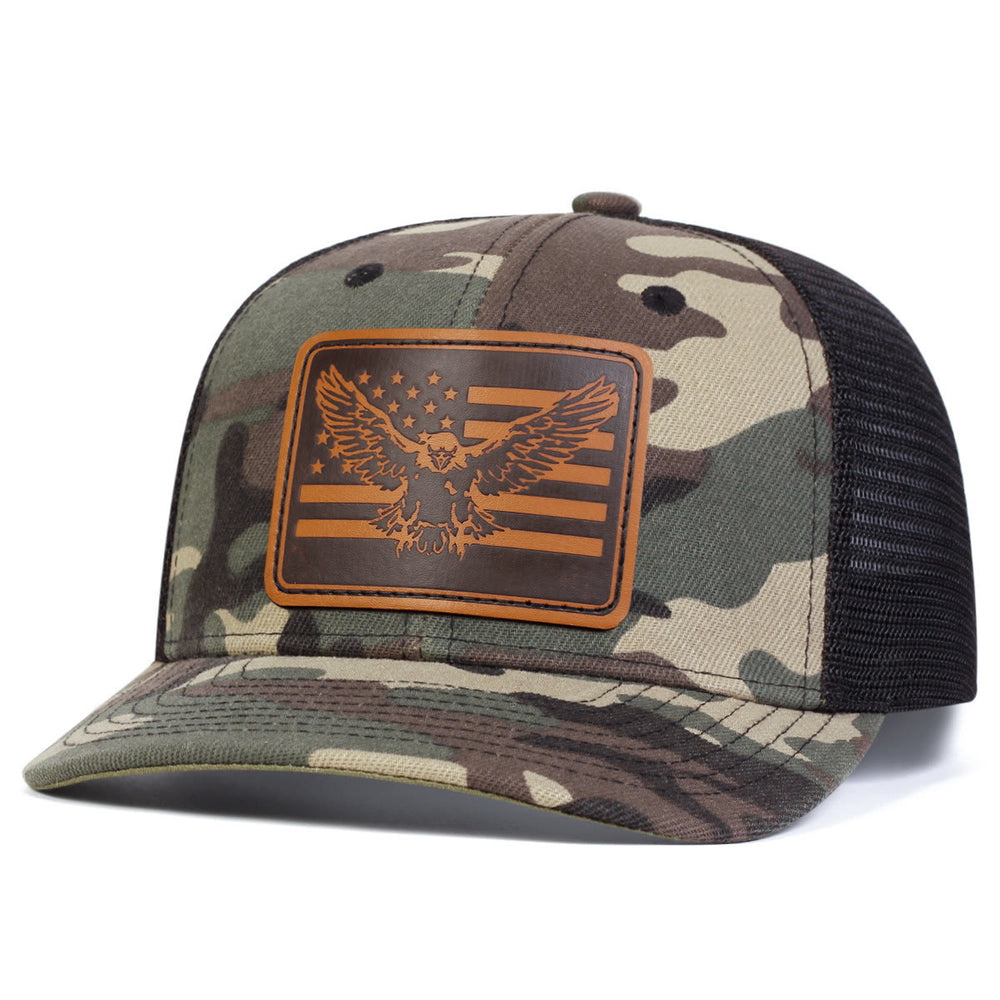 Flying Eagle Flag Adjustable Trucker Hat - image 1