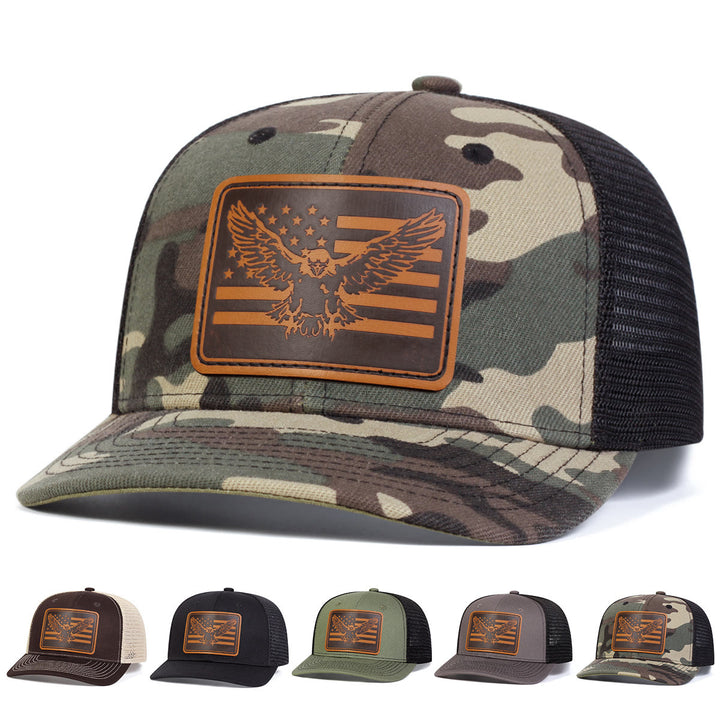 Flying Eagle Flag Adjustable Trucker Hat - Camouflage Color - Adjustable (About 22"-23 5/8") - image 0