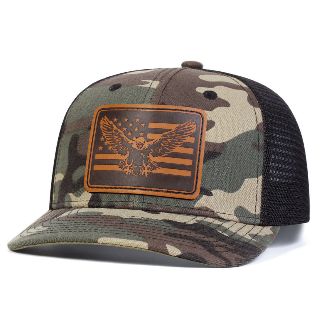 Flying Eagle Flag Adjustable Trucker Hat - image 1