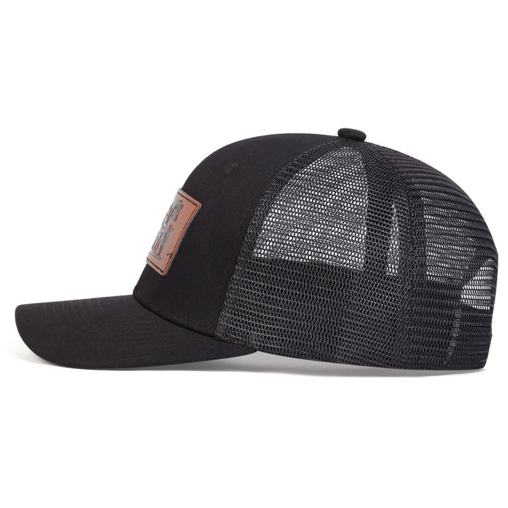 Bull Leads The Calf Adjustable Farmer Trucker Hat - image 3