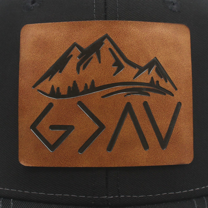 God Is Greater Than The Highs And Lows Adjustable Trucker Hat