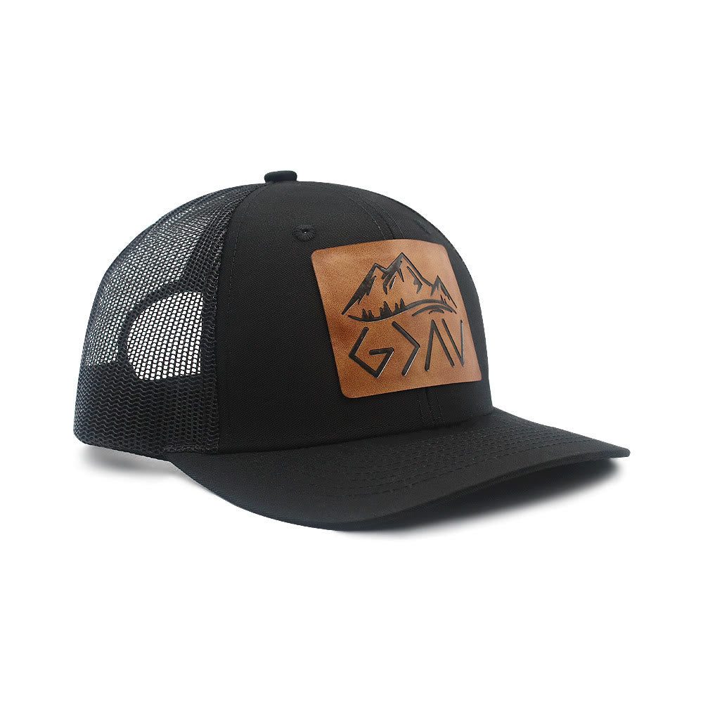 God Is Greater Than The Highs And Lows Adjustable Trucker Hat