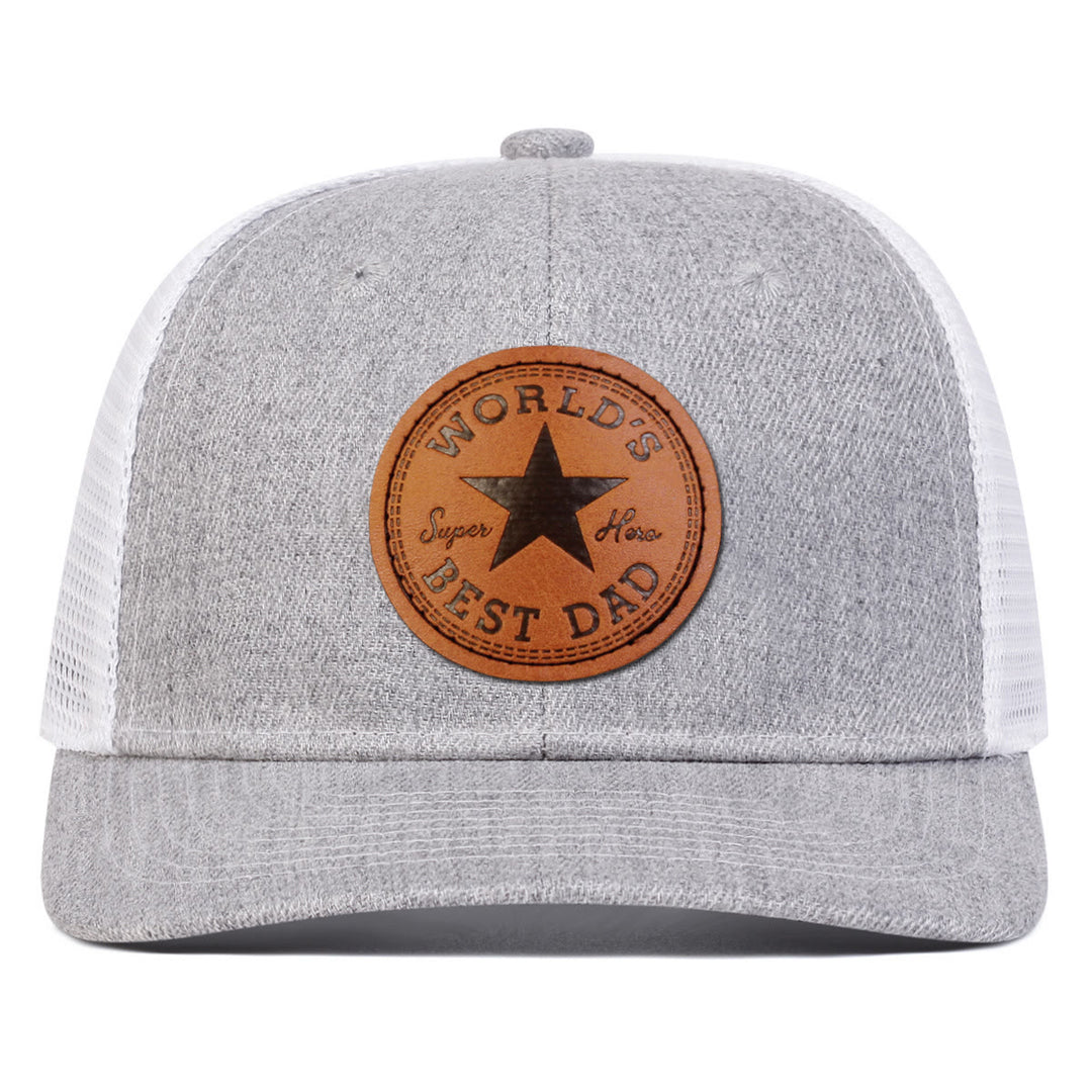 Mens World's Best Dad Adjustable Trucker Hat - image 2