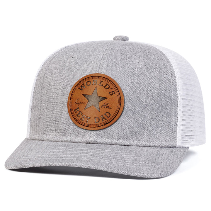 Mens World's Best Dad Adjustable Trucker Hat - image 1