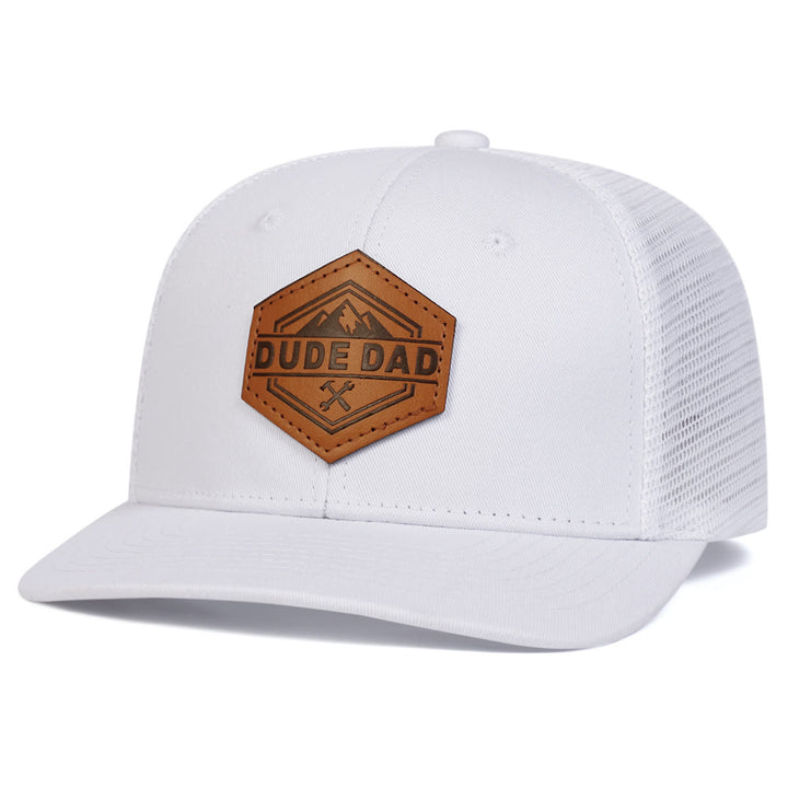 Men's Dude Dad Adjustable Outdoor Trucker Hat - White - Adjustable (About 22"-23 5/8") - image 5