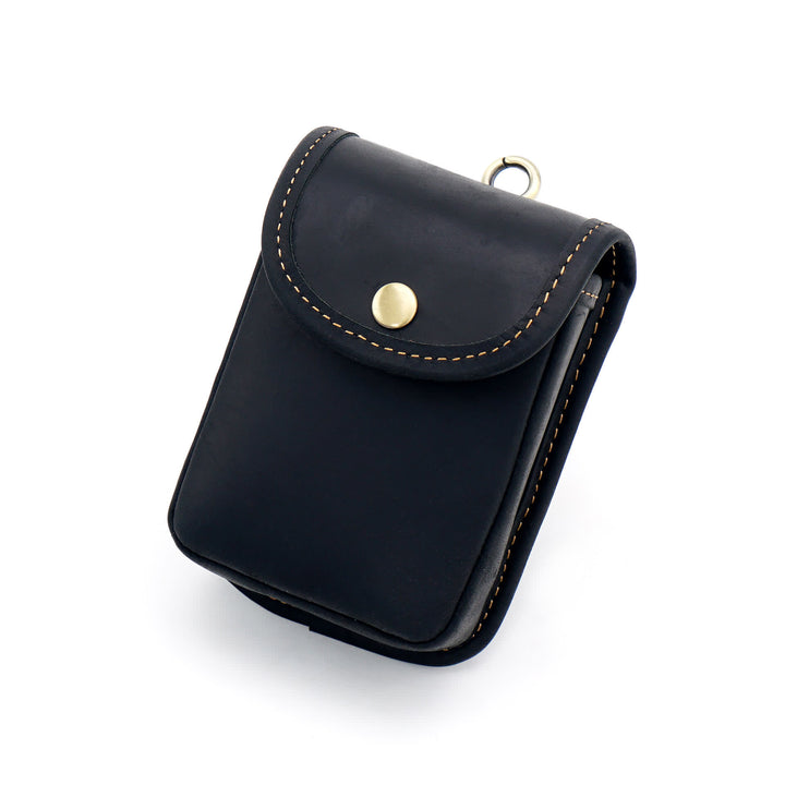 Mini Coin Purse Retro Hanging Storage Belt Bag - Black - image 10