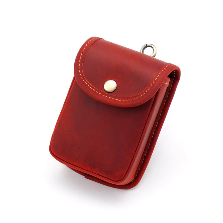 Mini Coin Purse Retro Hanging Storage Belt Bag - Red - image 11