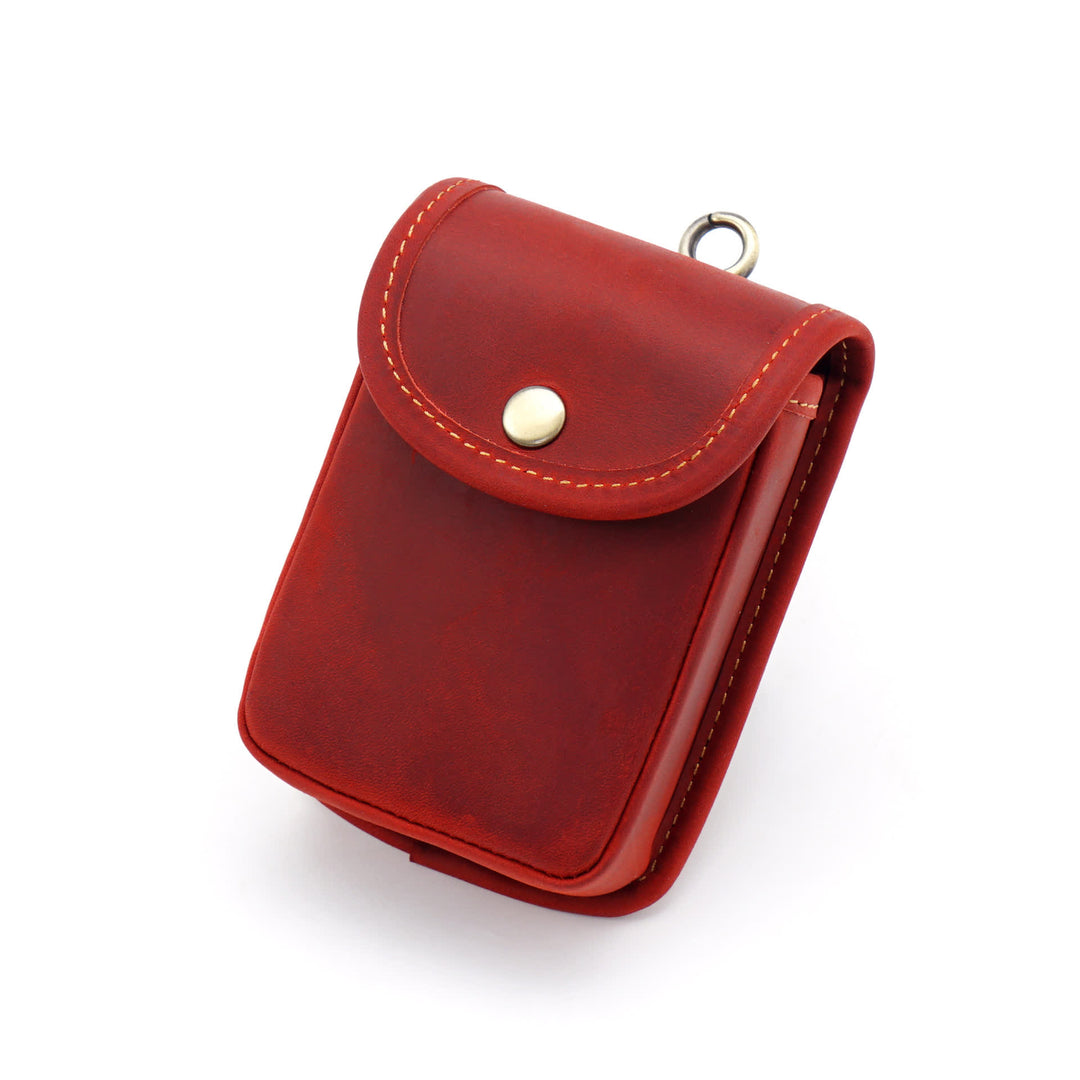 Mini Coin Purse Retro Hanging Storage Belt Bag - Red - image 11