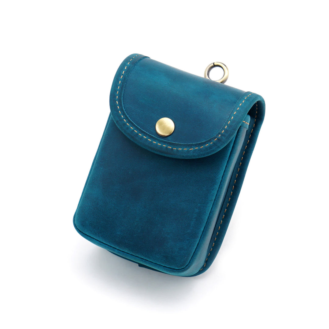 Mini Coin Purse Retro Hanging Storage Belt Bag - Blue - image 12