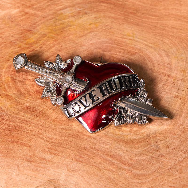 A Sword Through The Heart DIY Western Buckle Leather Belt - image 1