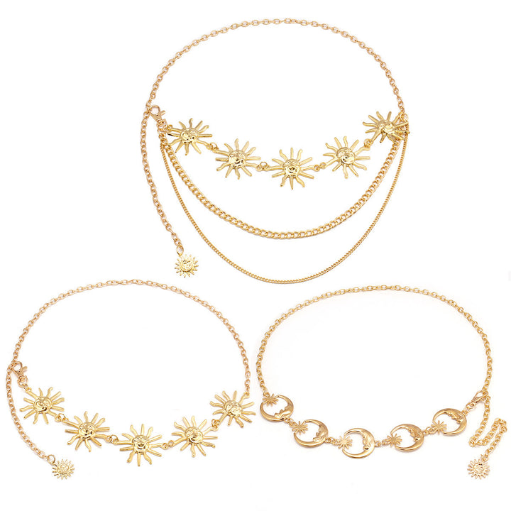 Women's Moon And Star Chain Belt Metal Waist Chain - image 13